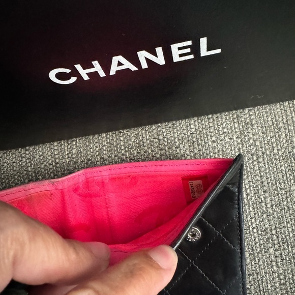 🌺 Chanel cambon compact wallet in black lambskin - Picture 12 of 12